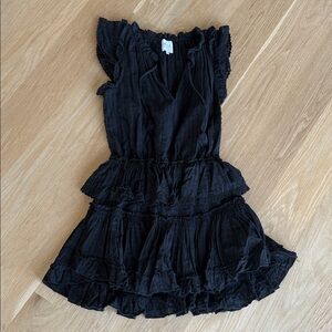 Misa Los Angeles Black Ruffled Dress, XS